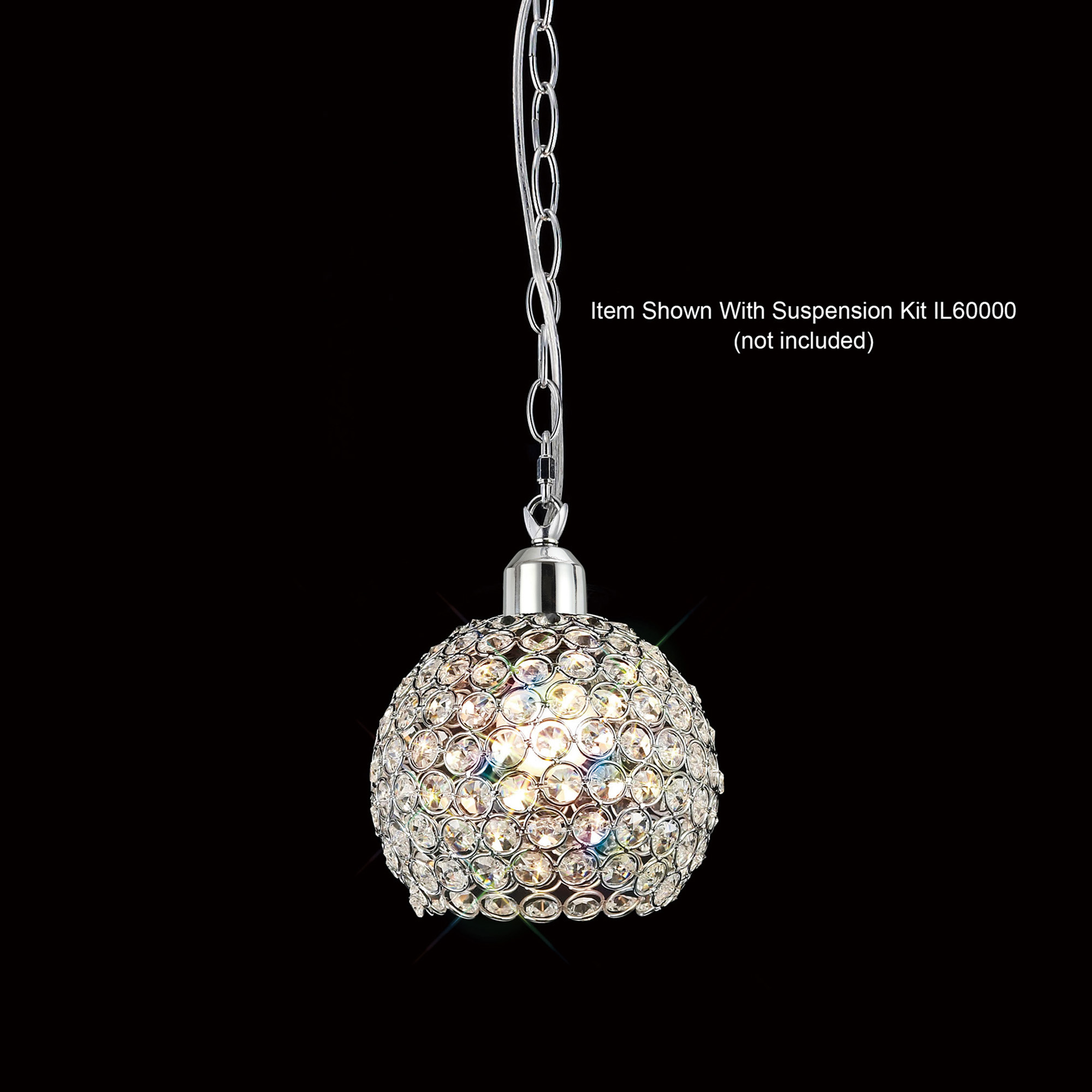 IL60004  Kudo Crystal Ball Non-Electric SHADE ONLY